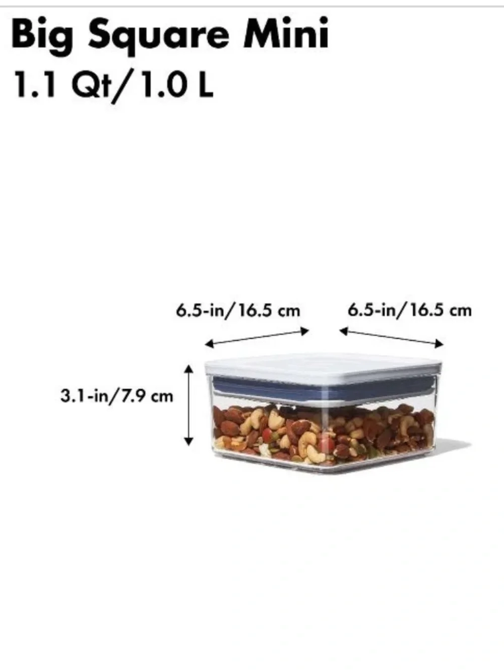 Set of 2 OXO POP Containers - Big Square Mini